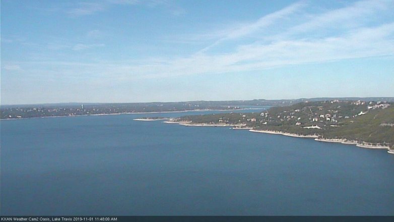 Lake Travis webcam, November 1, 2019 10:50 AM CT
