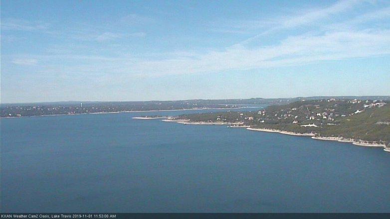 Lake Travis webcam, November 1, 2019 10:55 AM CT