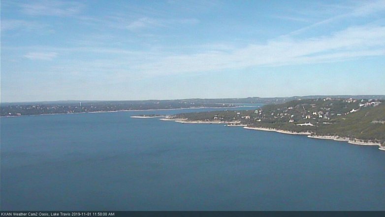 Lake Travis webcam, November 1, 2019 11:00 AM CT