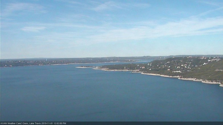 Lake Travis webcam, November 1, 2019 11:05 AM CT
