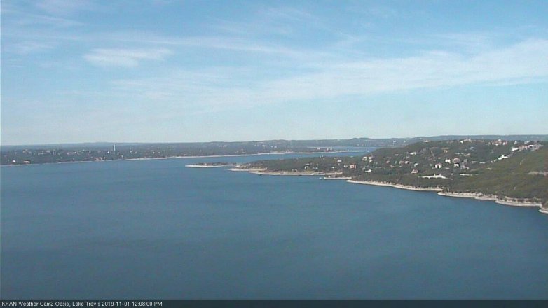 Lake Travis webcam, November 1, 2019 11:10 AM CT