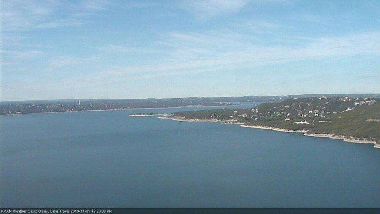 Lake Travis webcam, November 1, 2019 11:25 AM CT