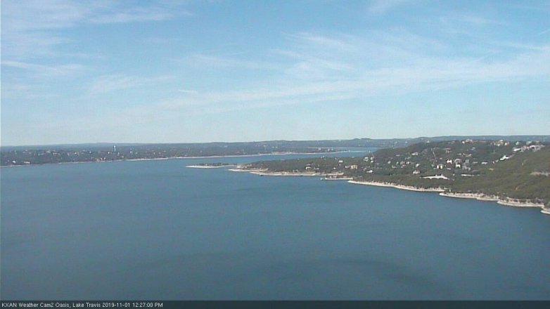 Lake Travis webcam, November 1, 2019 11:30 AM CT
