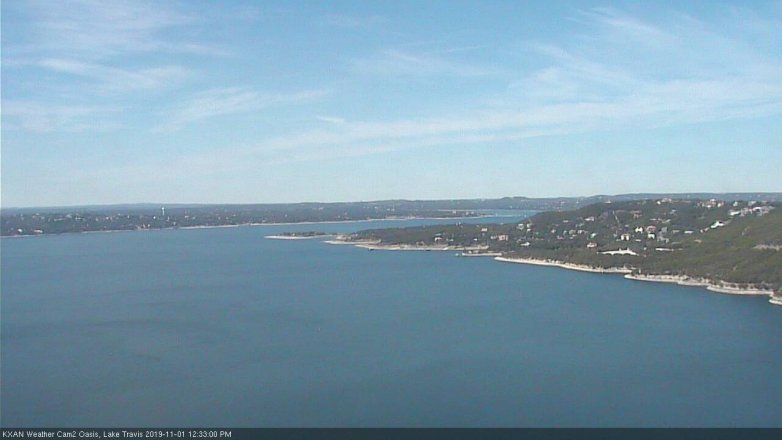 Lake Travis webcam, November 1, 2019 11:35 AM CT