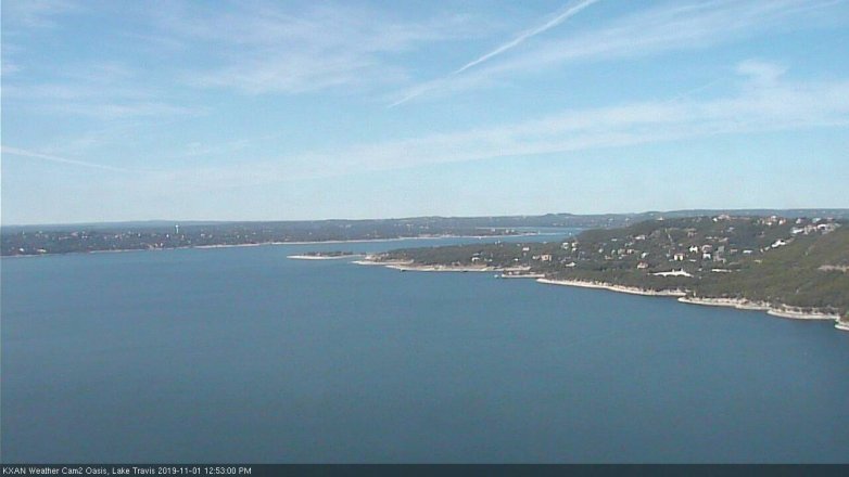 Lake Travis webcam, November 1, 2019 11:55 AM CT