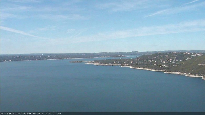 Lake Travis webcam, November 1, 2019 12:05 PM CT