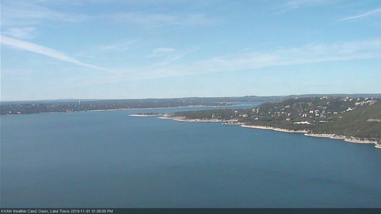 Lake Travis webcam, November 1, 2019 12:10 PM CT