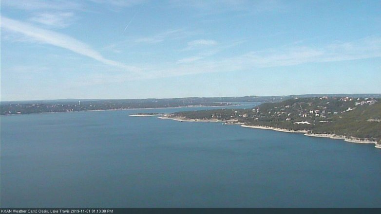 Lake Travis webcam, November 1, 2019 12:15 PM CT