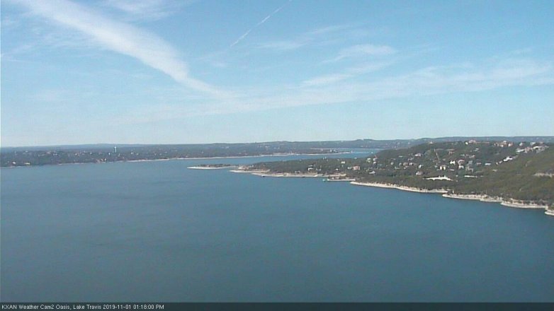 Lake Travis webcam, November 1, 2019 12:20 PM CT