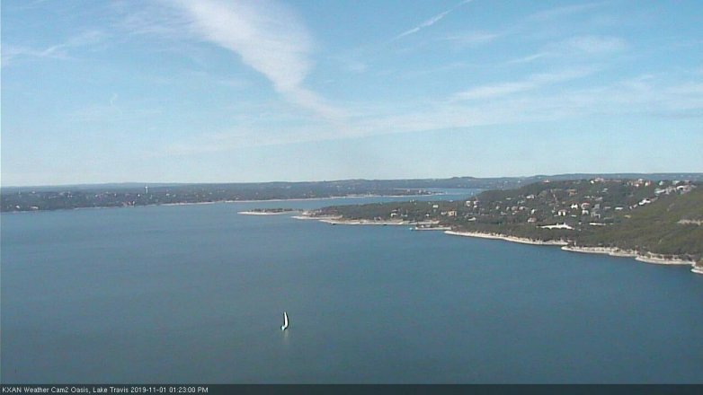 Lake Travis webcam, November 1, 2019 12:25 PM CT