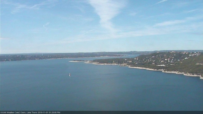Lake Travis webcam, November 1, 2019 12:30 PM CT