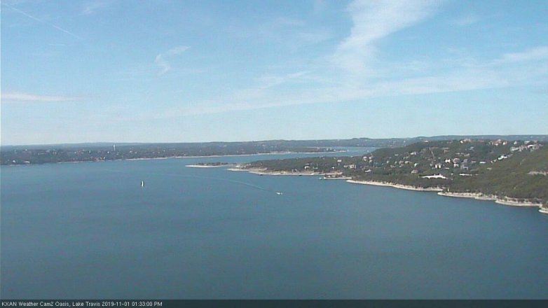 Lake Travis webcam, November 1, 2019 12:35 PM CT