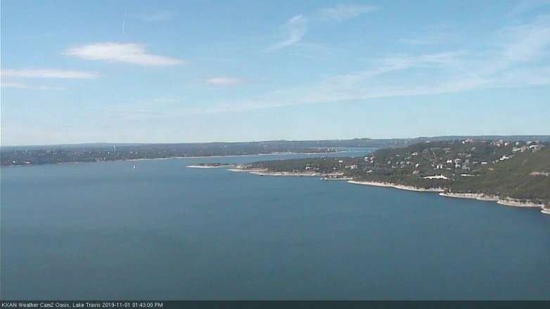 Lake Travis webcam, November 1, 2019 12:45 PM CT