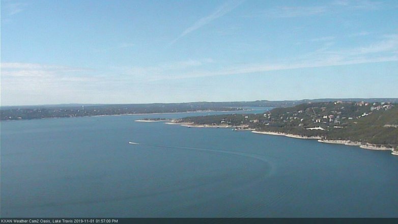 Lake Travis webcam, November 1, 2019 1:00 PM CT
