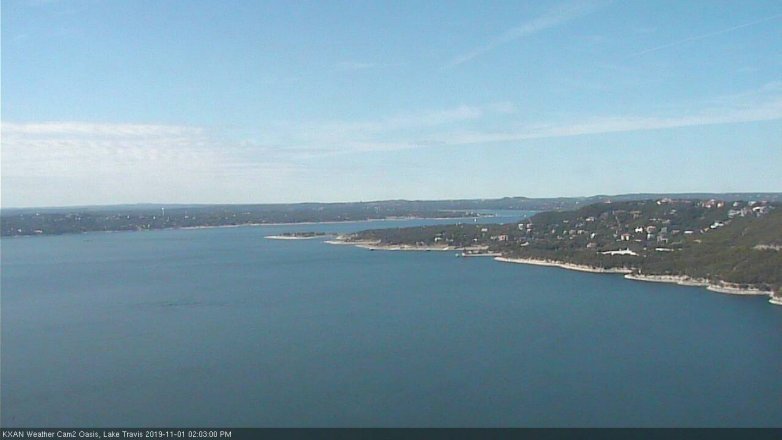 Lake Travis webcam, November 1, 2019 1:05 PM CT