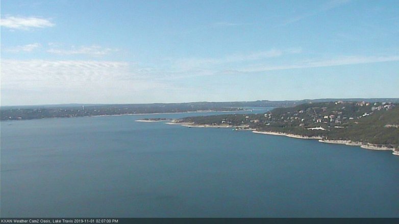 Lake Travis webcam, November 1, 2019 1:10 PM CT