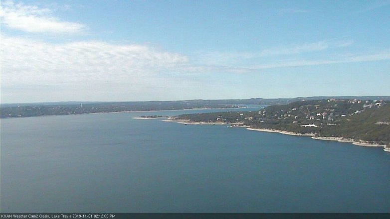 Lake Travis webcam, November 1, 2019 1:15 PM CT