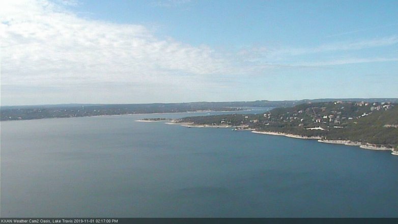 Lake Travis webcam, November 1, 2019 1:20 PM CT
