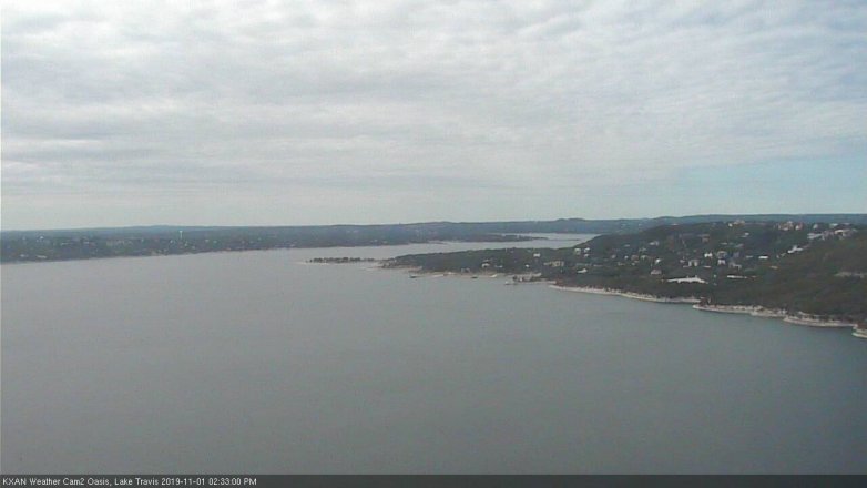 Lake Travis webcam, November 1, 2019 1:35 PM CT