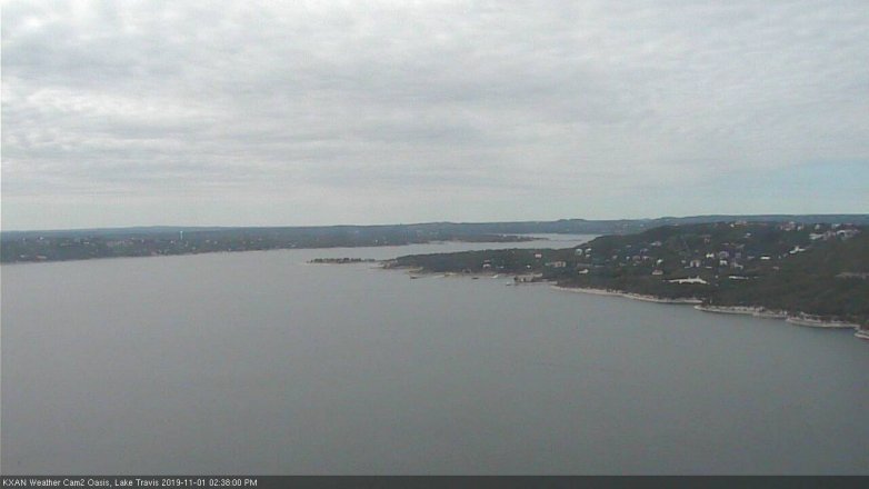 Lake Travis webcam, November 1, 2019 1:40 PM CT