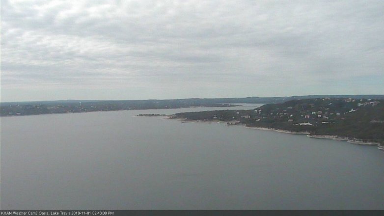 Lake Travis webcam, November 1, 2019 1:45 PM CT