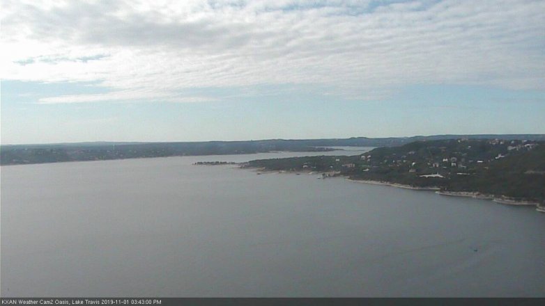 Lake Travis webcam, November 1, 2019 2:45 PM CT