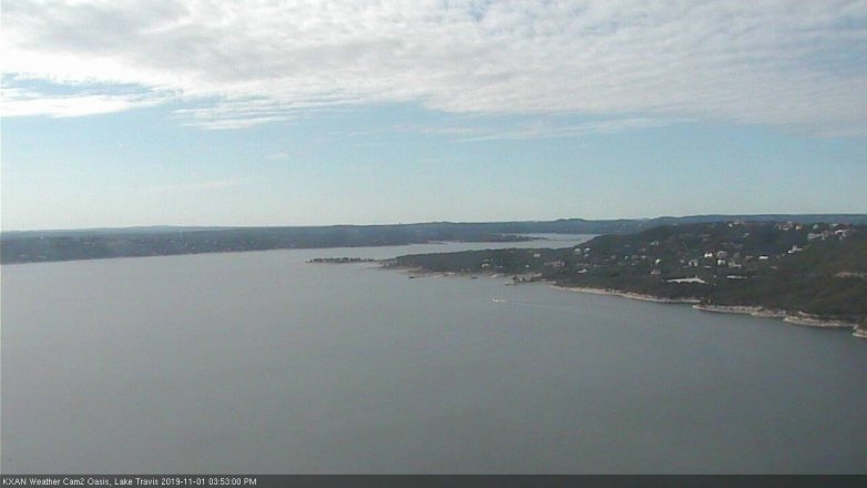 Lake Travis webcam, November 1, 2019 2:55 PM CT