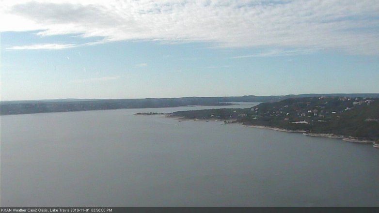 Lake Travis webcam, November 1, 2019 3:00 PM CT