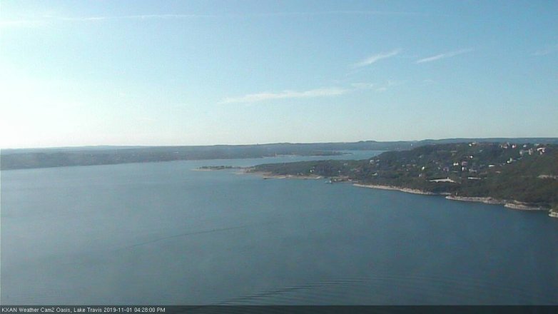 Lake Travis webcam, November 1, 2019 3:30 PM CT