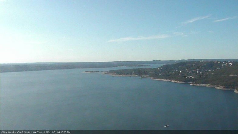 Lake Travis webcam, November 1, 2019 3:35 PM CT