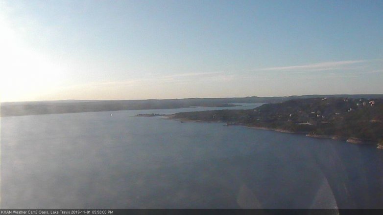 Lake Travis webcam, November 1, 2019 4:55 PM CT