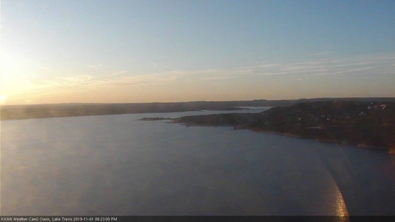 Lake Travis webcam, November 1, 2019 5:25 PM CT
