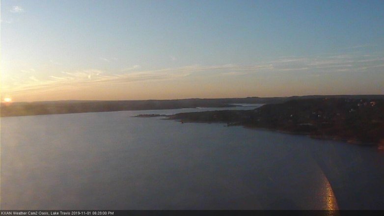 Lake Travis webcam, November 1, 2019 5:30 PM CT