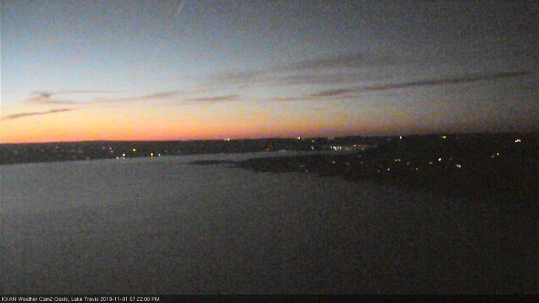 Lake Travis webcam, November 1, 2019 6:25 PM CT