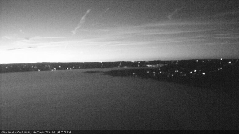 Lake Travis webcam, November 1, 2019 6:30 PM CT