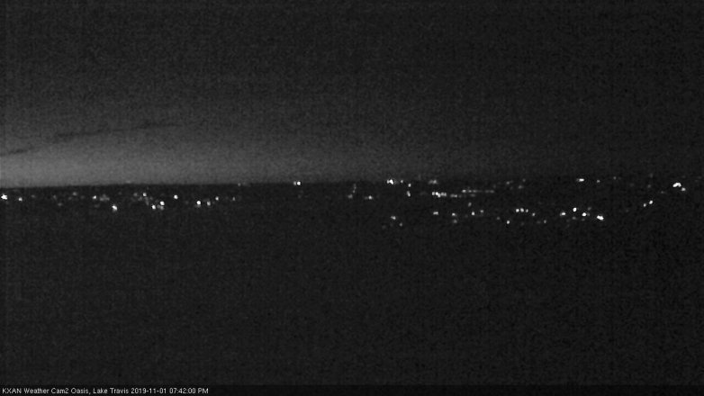 Lake Travis webcam, November 1, 2019 6:45 PM CT