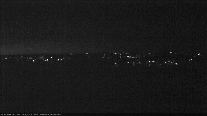 Lake Travis webcam, November 1, 2019 6:50 PM CT