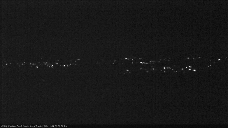 Lake Travis webcam, November 1, 2019 8:05 PM CT