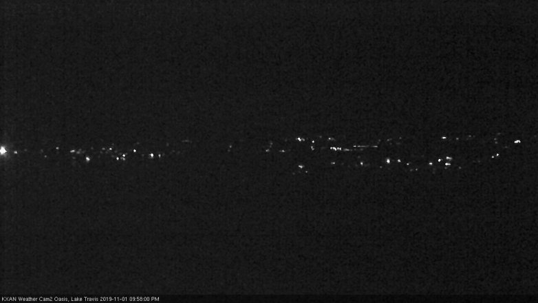 Lake Travis webcam, November 1, 2019 9:00 PM CT