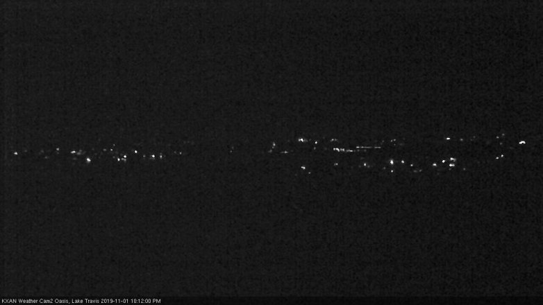 Lake Travis webcam, November 1, 2019 9:15 PM CT