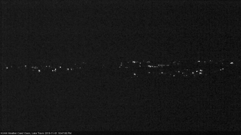 Lake Travis webcam, November 1, 2019 9:50 PM CT