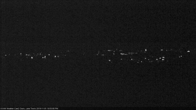 Lake Travis webcam, November 1, 2019 9:55 PM CT