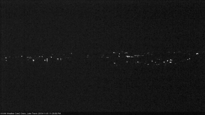 Lake Travis webcam, November 1, 2019 10:30 PM CT