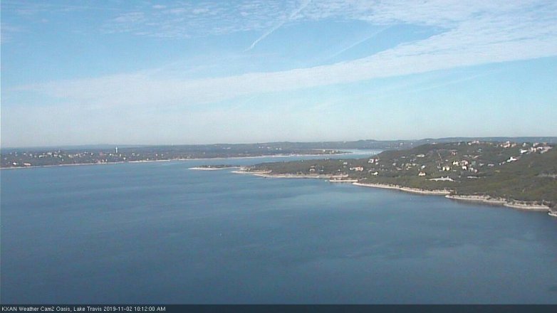 Lake Travis webcam, November 2, 2019 9:15 AM CT