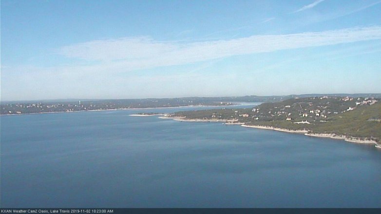 Lake Travis webcam, November 2, 2019 9:25 AM CT