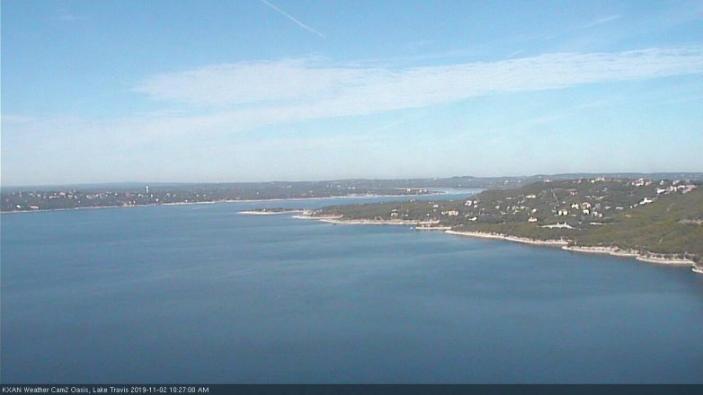 Lake Travis webcam, November 2, 2019 9:30 AM CT