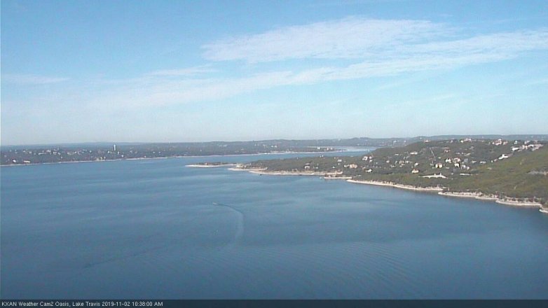 Lake Travis webcam, November 2, 2019 9:40 AM CT