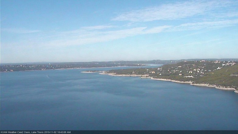 Lake Travis webcam, November 2, 2019 9:45 AM CT
