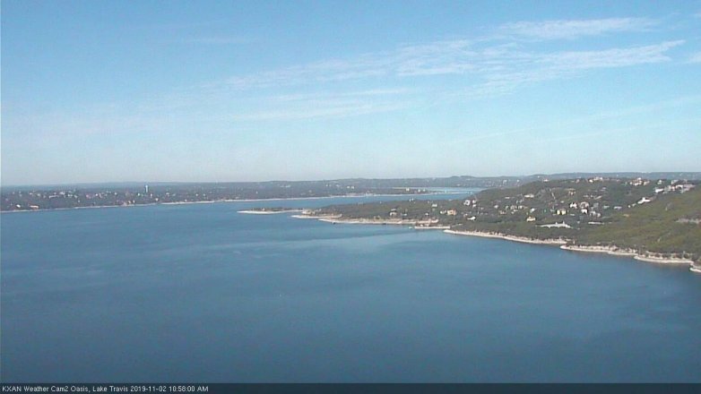 Lake Travis webcam, November 2, 2019 10:00 AM CT