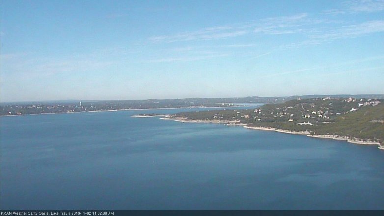 Lake Travis webcam, November 2, 2019 10:05 AM CT